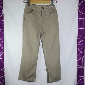 Calvin Klein Jeans - Boys/Kids Adjustable Elastic Waist Tan Jeans - Size 5